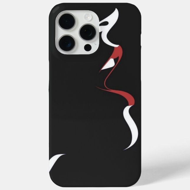 Funda De Case-Mate Para iPhone "Elegancia negra: Protege tu teléfono con estilo" (Reverso )