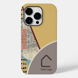 Funda Para iPhone 14 Pro De Case-Mate Elegancia neutral con el logotipo de acentos abstr