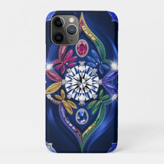 Funda Para iPhone 11 Pro Elegancia Opulenta: Diamante y Gemstone grabados