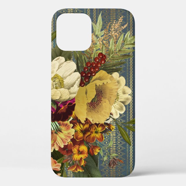 Funda De Case-Mate Para iPhone Elegancia Oscura Floral (Reverso )