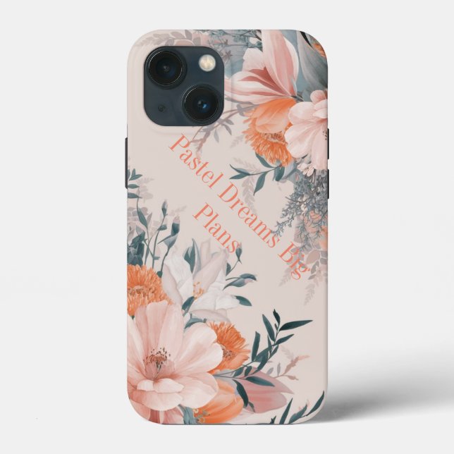 Funda De Case-Mate Para iPhone Elegancia Pastel Bloom: Estuche Floral para iPhone (Reverso )