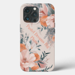 Funda Para iPhone 13 Pro Elegancia Pastel Bloom: Estuche Floral para iPhone