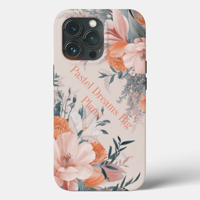 Funda De Case-Mate Para iPhone Elegancia Pastel Bloom: Estuche Floral para iPhone (Reverso )