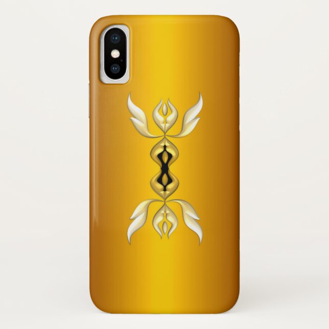 Funda De Case-Mate Para iPhone Elegancia suprema en blanco (Reverso)