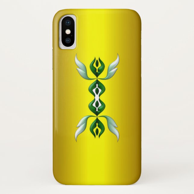 Funda De Case-Mate Para iPhone Elegancia suprema en verde (Reverso)