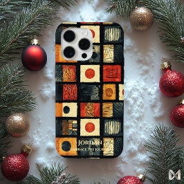 Funda Para iPhone 15 Pro Max Elegancia Tapa Polinesia – Patrimonio Abstracto