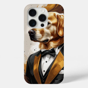 Funda Para iPhone 15 Pro "Elegant Abstract Dog – Modern Art in Style"