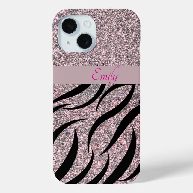 Funda De Case-Mate Para iPhone Elegant Birthday Phone Case – Chic Girly Personali (Reverso )