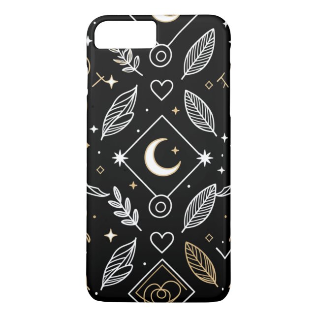 Funda De Case-Mate Para iPhone Elegant black phone cases (Reverso)