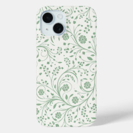 Funda Para iPhone 15 Elegant Botanical Floral Pattern – Minimal Nature