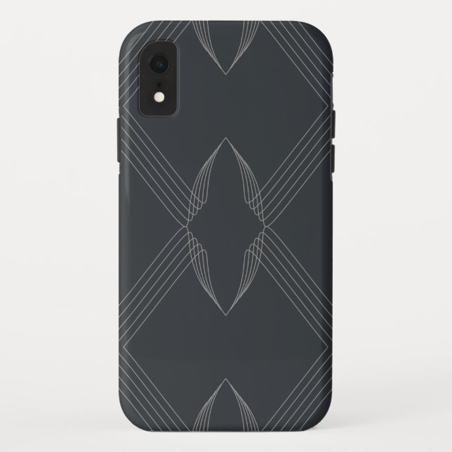 Funda De Case-Mate Para iPhone Elegant, chic, luxurious, simple line pattern (Reverso)
