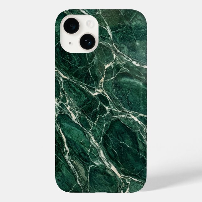 Funda De Case-Mate Para iPhone Elegant Emerald Green Marble Texture iPhone Case (Reverso )