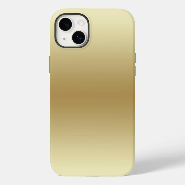 Funda De Case-Mate Para iPhone Elegant Light Gold Teal iPhone 14   / iPad case (Reverso )