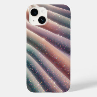 Funda Para iPhone 14 De Case-Mate Elegant Pastel Iridescent Glitter Silk Waves Shimm