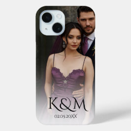 Funda Para iPhone 15 Elegant Pastel Vintage picture Wedding