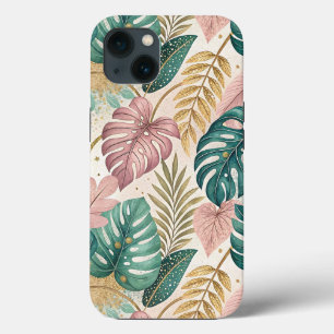 Funda Para iPhone 13 Elegant Tropical Monsteras Boho