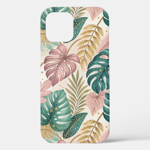 Funda Para iPhone 12 Elegant Tropical Monsteras Boho