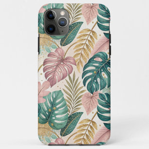 Funda Para iPhone 11 Pro Max Elegant Tropical Monsteras Boho