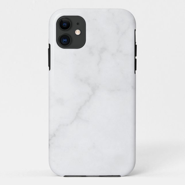 Funda De Case-Mate Para iPhone Elegant White Marble  (Reverso)