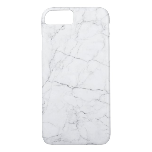 Funda De Case-Mate Para iPhone Elegant White Marble  (Reverso)
