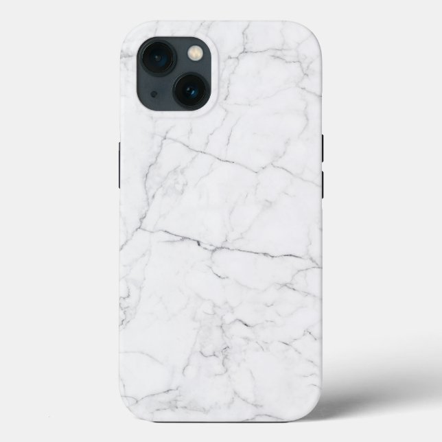 Funda De Case-Mate Para iPhone Elegant White Marble  (Reverso )