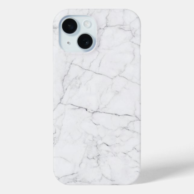 Funda De Case-Mate Para iPhone Elegant White Marble  (Reverso )