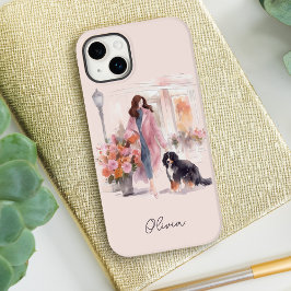 Funda Para iPhone 14 Plus De Case-Mate Elegante acuarela Bernese Mountain Perg Lover