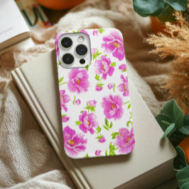 Funda Para iPhone 14 Plus De Case-Mate Elegante acuarela Peonies Floral rosa