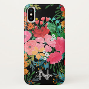 Funda Para iPhone X Elegante acuarela rosa Floral Bouquet Diseño