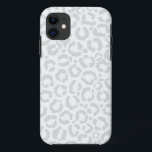 Funda Para iPhone 11 Elegante animal de leopardo gris blanco<br><div class="desc">Este elegante diseño de moda es perfecto para la moderna y elegante moda. Tiene un patrón de impresión animal de leopardo blanco y gris dibujado a mano. Es moderno, simple y lindo. ***NOTA DE DISEÑO IMPORTANTE: Para cualquier solicitud de diseño personalizado, como solicitudes de productos coincidentes, cambios de color, cambios...</div>