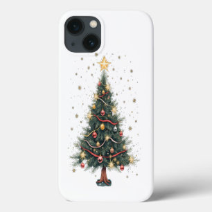 Funda Para iPhone 13 Elegante árbol de Navidad