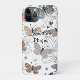 Funda Para iPhone 11 Pro Elegante Bellísima Mariposas Personalizadas
