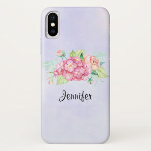 Funda Para iPhone X Elegante Bouquet De Flor De Color Rosa
