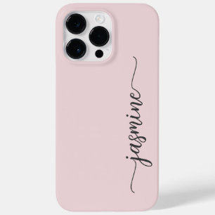 Funda Para iPhone 14 Pro Max De Case-Mate Elegante Ca De Script De Nombre Rosado De Rubor Gi