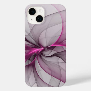 Funda Para iPhone 14 De Case-Mate Elegante Caos Moderno Arte Abstracto Fractal Rosa