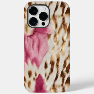 Funda Para iPhone 14 Pro Max De Case-Mate Elegante Cebra de oro blanco rosado