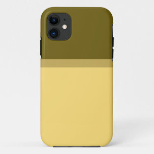 Funda Para iPhone 11 Elegante Chic Luz Mantequilla Dorada Bloque de Col