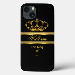 title_seo2 Elegante Clásico Real Rey Oro Corona Negra 3