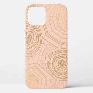 Funda Para iPhone 12 Elegante color pastel con tela de araña sin costur