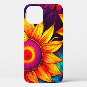 Funda Para iPhone 12 Pro Elegante Colorido Flower Power Artwork