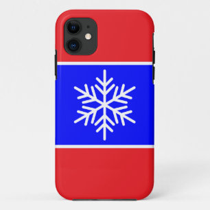 Funda Para iPhone 11 Elegante copo de nieve Brillo rojo brillante franj