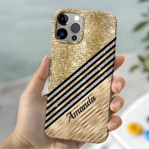 Funda Para iPhone 14 De Case-Mate Elegante cristal falso y personalizado con brillo