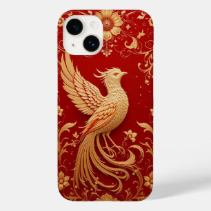 Funda Para iPhone 14 De Case-Mate Elegante diseño de aves doradas