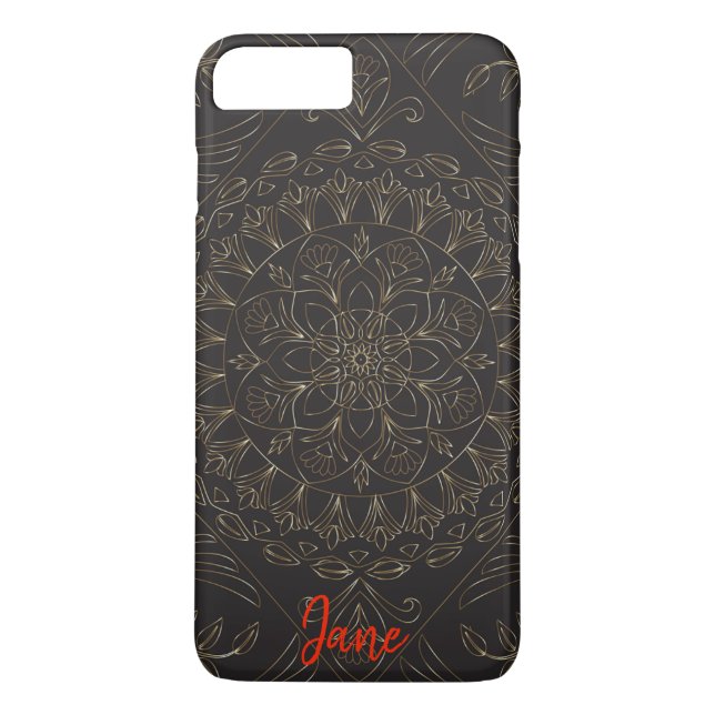 Funda De Case-Mate Para iPhone Elegante diseño de Mandala (Reverso)