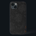 title_seo2 Elegante diseño floral monocromático oscuro y gris<br><div class="desc">Elegante diseño floral vintage de color gris oscuro simple y elegante.Personalizado y monograma opcional en color rojo coral sugerido. El aspecto Grabado en relieve es un efecto de Photoshop y no algo real.</div>