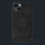 title_seo2 Elegante diseño floral monocromático oscuro y gris<br><div class="desc">Elegante diseño floral vintage de color gris oscuro simple y elegante.Personalizado y monograma opcional en color rojo coral sugerido. El aspecto Grabado en relieve es un efecto de Photoshop y no algo real.</div>