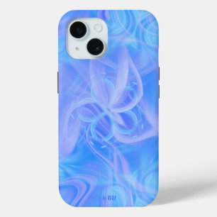 Funda Para iPhone 15 Elegante diseño moderno en monograma colorido