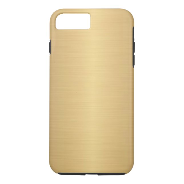 Funda De Case-Mate Para iPhone Elegante Efecto de oro cepillado (Reverso)