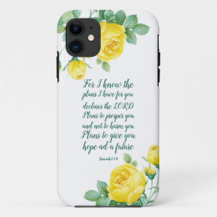 Funda Para iPhone 11 Elegante Escritura Jeremías 29:11