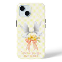 Elegante Fe Paloma Blanca Floral Arco Melocotón